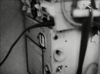 A.R. 5. radio receiver taken by film Luce.